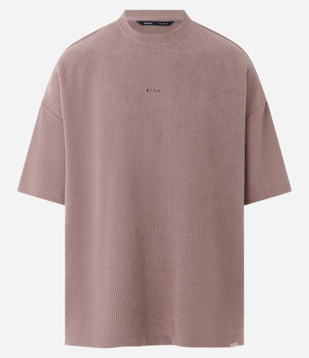 Camiseta em Cotelê com Bordado Lettering - 2