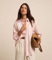 Camisa em Viscolinho Listrado com Bolso - 2