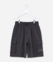 Bermuda Infantil em Microfibra com Bolso Cargo - Tam 5 a 14 Anos - 1