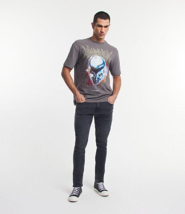 Calça Skinny em Jeans com Elastano Estonada - 1