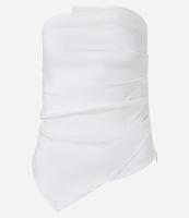 Blusa Tomara que Caia em Bengaline com Barra Assimétrica - 1