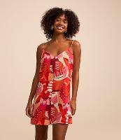 Vestido Curto em Viscose e Linho com Estampa de Bichinhos - 2