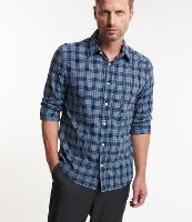 Camisa em Tricoline com Xadrez Grid - 1