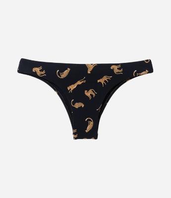 Biquíni Básico e Estampado básica Estampa Onça