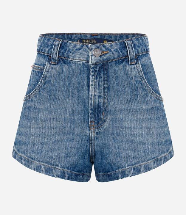 Short Hot Pants em Jeans Dirty e Fendinha Lateral - 1