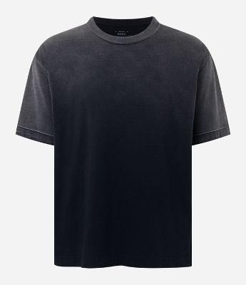 Camiseta Boxy em Algodão com Efeito Spray