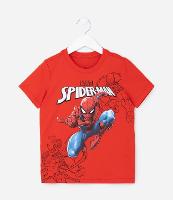 Camiseta Comfort Infantil com Estampa Homem Aranha - Tam 4 a 10 Anos - 1