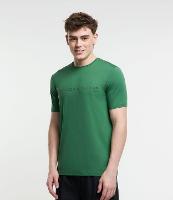 Camiseta Regular Esportiva com Estampa Lettering - 1