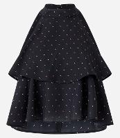 Blusa Sem Manga em Crepe com Sobreposição e Estampa Poá - 1