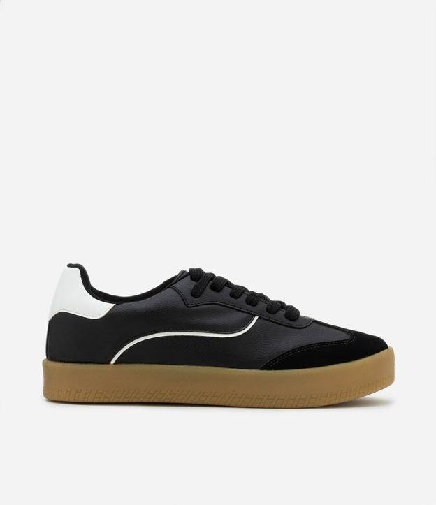 Tênis Chuteira com Recortes Contrastantes - 1