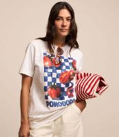 Camiseta em Algodão com Estampa Xadrez Pomodoro - 3