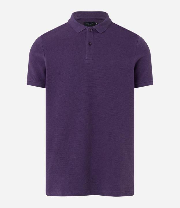 Camisa Polo em Algodão com Textura Canelada - 1