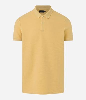 Camisa Polo em Algodão com Textura Canelada