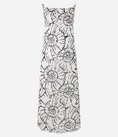 Saída de Praia Vestido em Chiffon com Estampa de Conchas Caramujos - 1