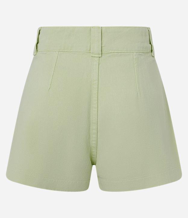 Short Saia em Sarja com Botões Duplos e Bolsos Cargo - 1