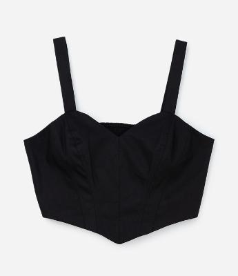 Top Coração em Sarja com Lastex Curve & Plus Size
