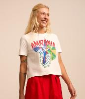 Camiseta T-shirt em Algodão com Silk em Paetês Amazônia - 2