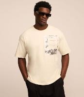 Camiseta em Algodão com Textura e Estampa Photo - 1