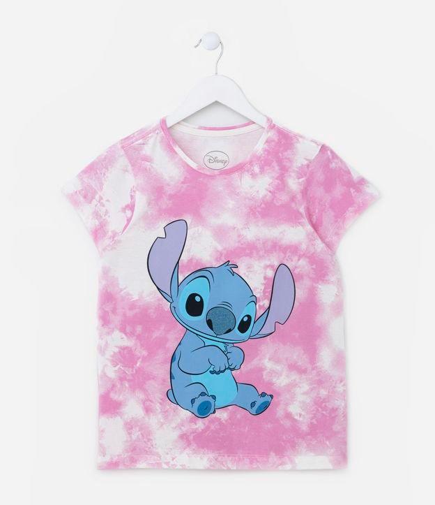 Camiseta Infantil com Estampa do Stitch - Tam 5 a 14 Anos - 1