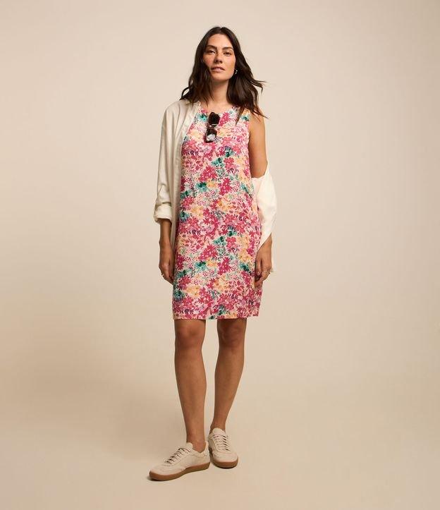 Vestido Curto em Viscose com Estampa Floral Liberty - 2