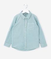 Camisa Infantil em Algodão com Bolsinho - Tam 5 a 14 Anos - 1