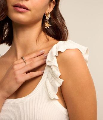 Blusa em Tricô com Babadinhos nas Alças