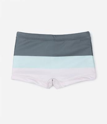 Sunga Boxer Infantil com Estampa Bloco de Cor - Tam 5 a 14 anos