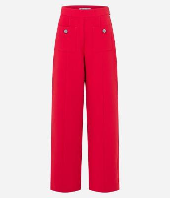 Calça Reta em Alfaiataria com Bolsos Frontais