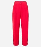 Calça Cenoura Alfaiatada com Pregas e Botão na Barra - 1