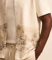 Camisa Regular em Voil com Estampa de Cenário - 2