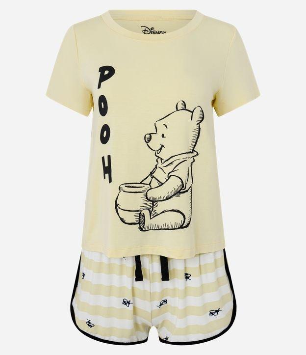 Pijama Short Doll em Viscose Curto com Estampa Ursinho Pooh - 1