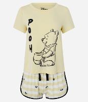 Pijama Short Doll em Viscose Curto com Estampa Ursinho Pooh - 1