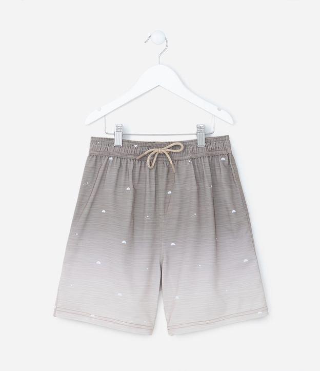 Bermuda Infantil em Microfibra com Estampa Degradê - Tam 5 a 14 Anos - 1