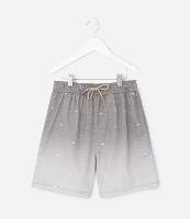 Bermuda Infantil em Microfibra com Estampa Degradê - Tam 5 a 14 Anos - 1