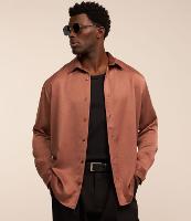 Camisa em Crepe com Textura Acetinada - 1