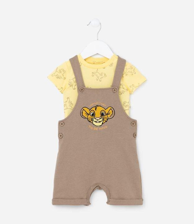 Conjunto Infantil com Bordado do Simba - Tam 0 a 18 meses - 1