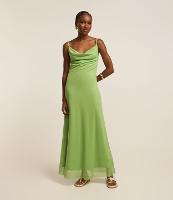 Vestido New Midi em Tule com Decote Degagê - 2