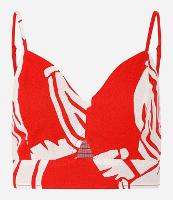 Blusa de Alça Cropped em Viscose e Linho com Estampa de Bananas - 2