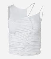 Blusa com Alça Assimétrica e Recorte Franzido - 1