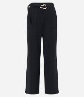 Calça Reta Cintura Média com Cinto de Fivela Diferenciada - 1