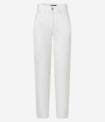 Calça Slim em Sarja com Elastano