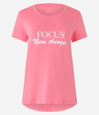 Camiseta Esportiva Alongada com Estampa Focus New Things