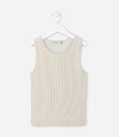 Regata Curta Infantil Canelado Sem Costura e com Brilhos - Tam 5 a 14 Anos - 1