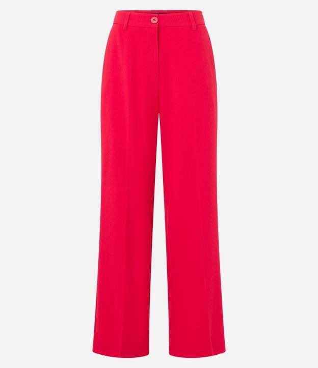 Calça Reta em Alfaiataria com Bolso Faca - 1