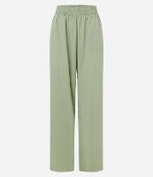 Calça Reta em Sarja com Cós Elástico - 1