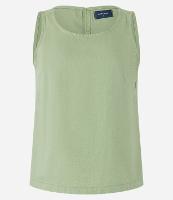 Blusa Sem Manga em Sarja com Botão nas Costas - 1