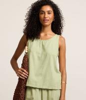 Blusa Sem Manga em Sarja com Botão nas Costas - 2