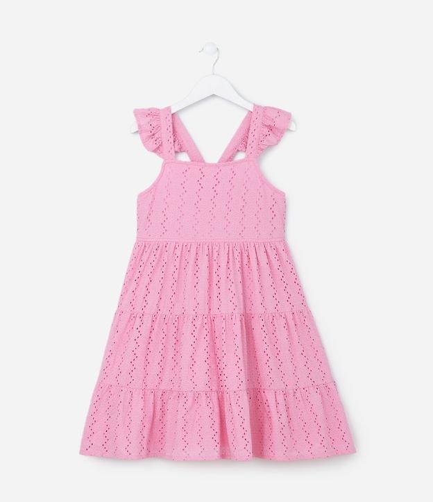 Vestido Infantil em Laise com Babadinhos - Tam 5 a 14 Anos - 1