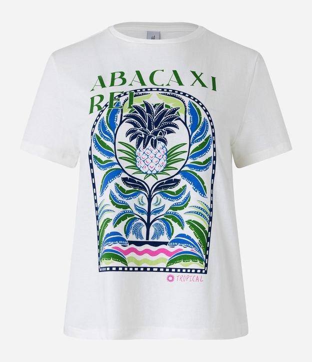 Blusa T-shirt em Algodão com Estampa Abacaxi Rei - 1