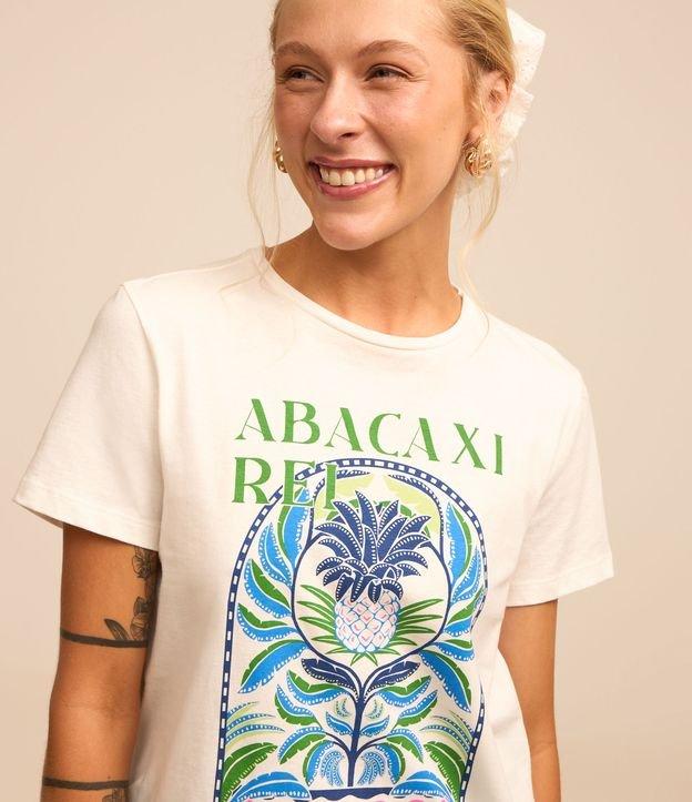 Blusa T-shirt em Algodão com Estampa Abacaxi Rei - 2
